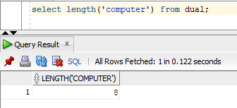 length in 1 SQL