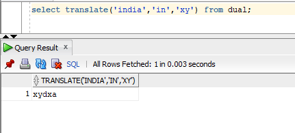 Translate in sql